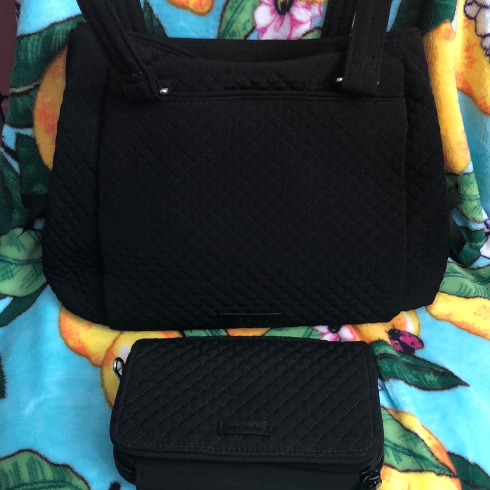Vera Bradley Multi compartment bag wallet set EUC